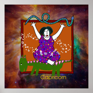 Impressão do poster do Capricórnio