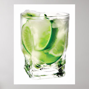 Impressão do POSTER do limão da vodca