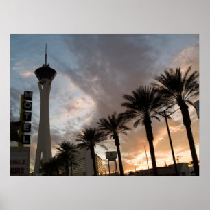 Impressão do poster do por do sol de Las Vegas
