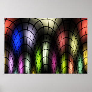 Impressão do poster do vitral