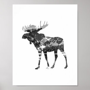 Impressão do poster dos alces