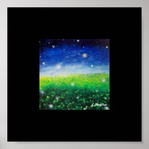 Impressão do poster dos campos do vaga-lume