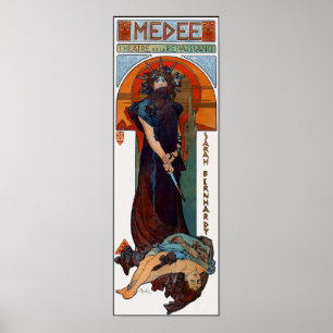 Impressão do poster vintage: Mucha - Medee (Medea