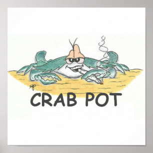Impressão do pote de caranguejo