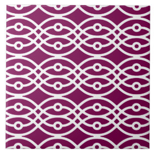 Impressão do quimono, roxo da beringela e branco