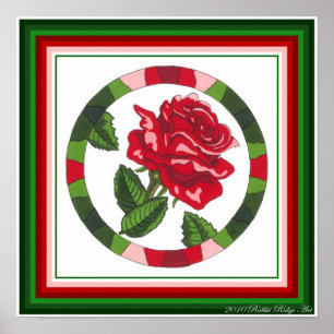 Impressão do rosa de chá