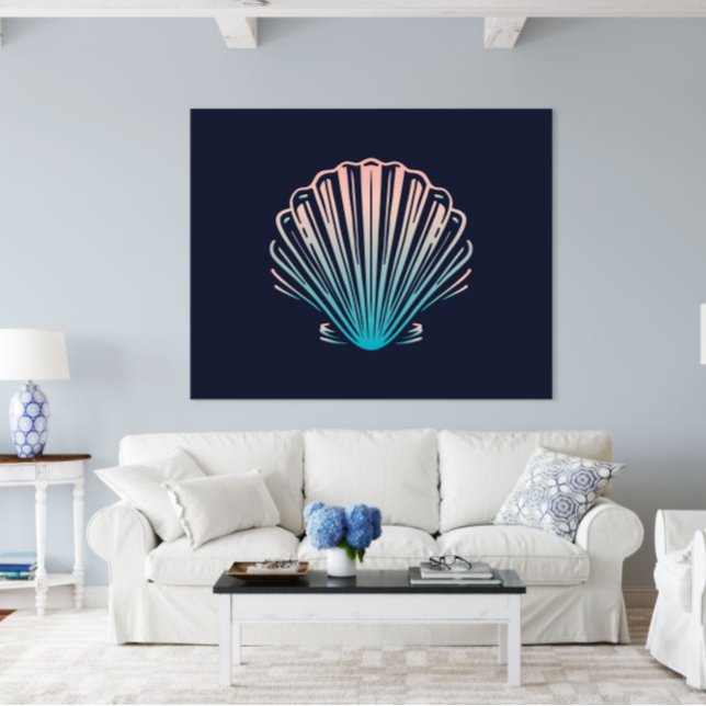 Impressão do Sea Shell | Impressão de Muralha da Z (Sea Shell Ocean Wall Art Poster Print by TinkPrints.)