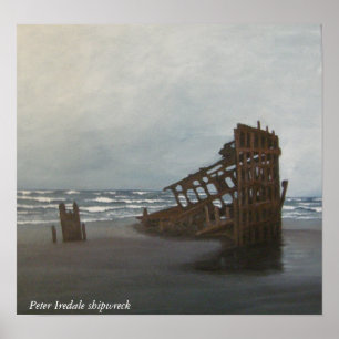 Impressão do shipwreck de Peter Iredale