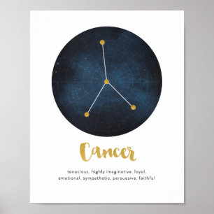 Impressão do sinal da estrela do cancer