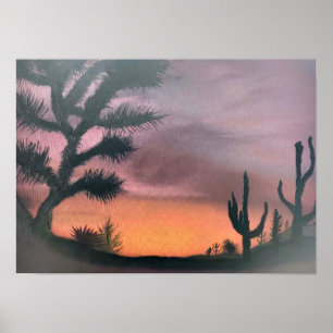 Impressão do Sunset do Deserto