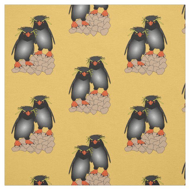 Impressão do tecido do pinguim de Rockhopper (Modelo)