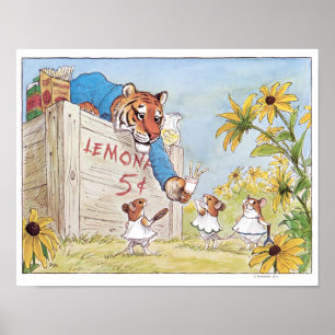 Impressão do tigre do suporte de limonada