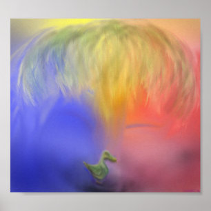 Impressão do trajeto do pato da palma