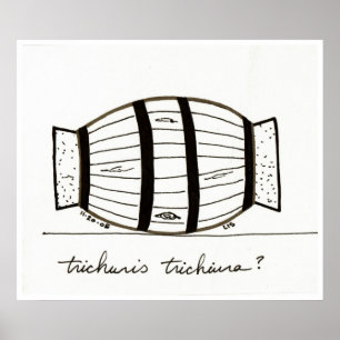 Impressão do trichiuria de Trichuris