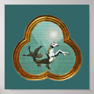 Impressão do unicórnio do mar