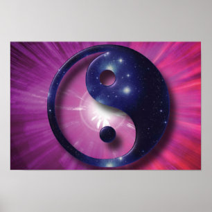 Impressão do universo de Yin e de Yang