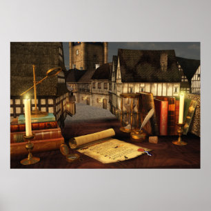 Impressão dos horizontes antigos