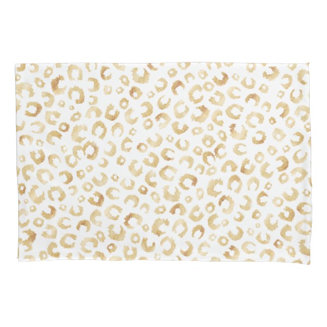 Impressão Dourada brilhante Elegante Leopard Anima (Frente)