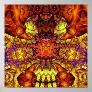 Impressão dourado da arte da experiência 10 da