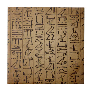 Impressão egípcio do papel dos Hieroglyphics do