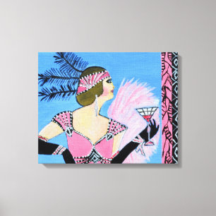 Impressão elegante das canvas Lady2