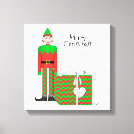 Impressão Elf Canvas de Natal - Encapsulamento Gif