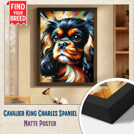 Impressão em Acrílico do Cão Cavalier King Charles