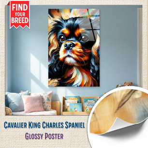 Impressão em Acrílico do Cão Cavalier King Charles