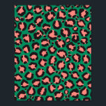 Impressão em animais de leopardo preto rosa-rosa m<br><div class="desc">Este padrão moderno e moderno é perfeito para a na moda. Ele apresenta uma impressão de coral rosa, preto e verde-forte e safari. É elegante, legal, artística e única. ***NOTA DE DESIGN IMPORTANTE: Para qualquer solicitação de design personalizada, como solicitações de correspondência de produtos, alterações de cor, mudanças de posicionamento...</div>