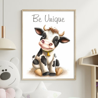 Impressão em animais de vacas brancas