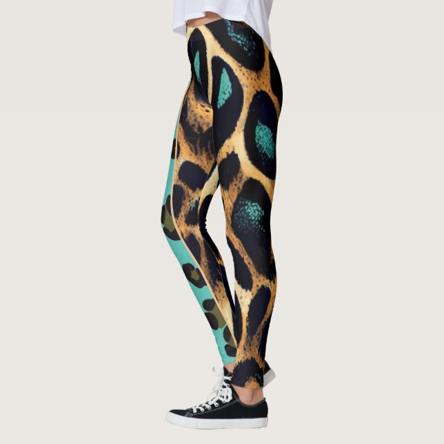 Impressão em animais LEOPARD - Leggings (Esquerda)