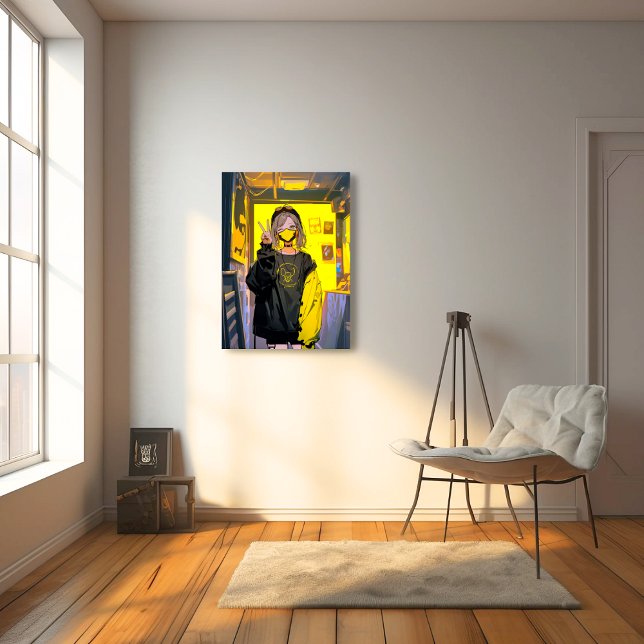 Impressão Em Tela アーティストの部屋アートパネル｜寿司娘 GenerativeAI (Criador carregado)