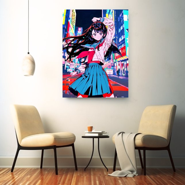 Impressão Em Tela アートパネル Art Panel｜今日もお疲れポーズ 寿司娘 GenerativeAI (Criador carregado)