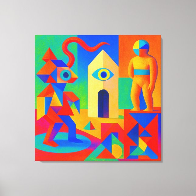 IMPRESSÃO EM TELA ジオメトリ脳汁とトラぺゾイド幻視 (Frente)