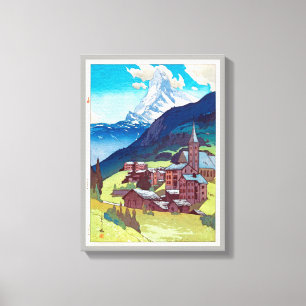 Impressão Em Tela マッターホルン, Matterhorn, Hiroshi Yoshida