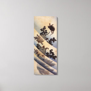 Impressão Em Tela 亀, tartarugas do 北斎, Hokusai, Ukiyo-e