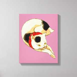 Impressão Em Tela 日 本 猫, 国 Gato Japonês, Kuniyoshi, Ukiyo-e