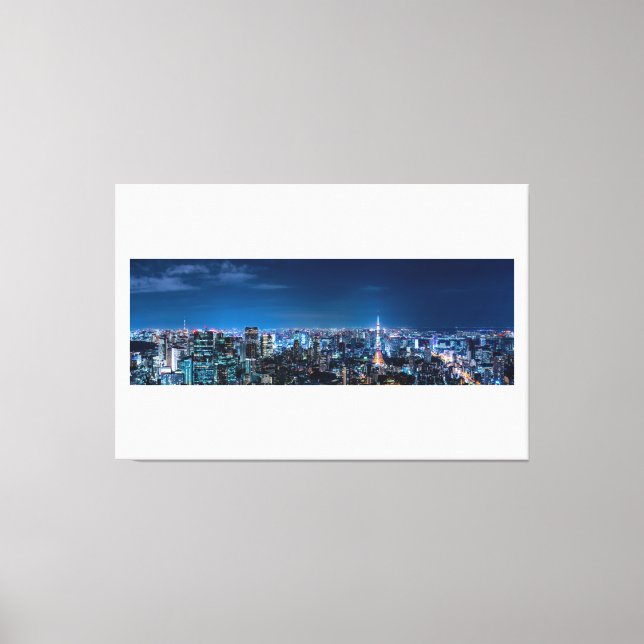 IMPRESSÃO EM TELA 東京の夜景 (Frente)