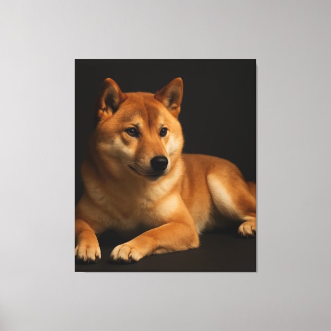 Impressão Em Tela 柴犬ポートレート – Shiba Inu Art (Frente)