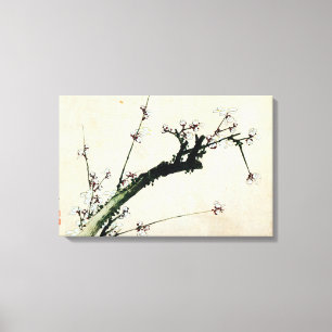 Impressão Em Tela 梅花, flores da ameixa do 北斎, Hokusai