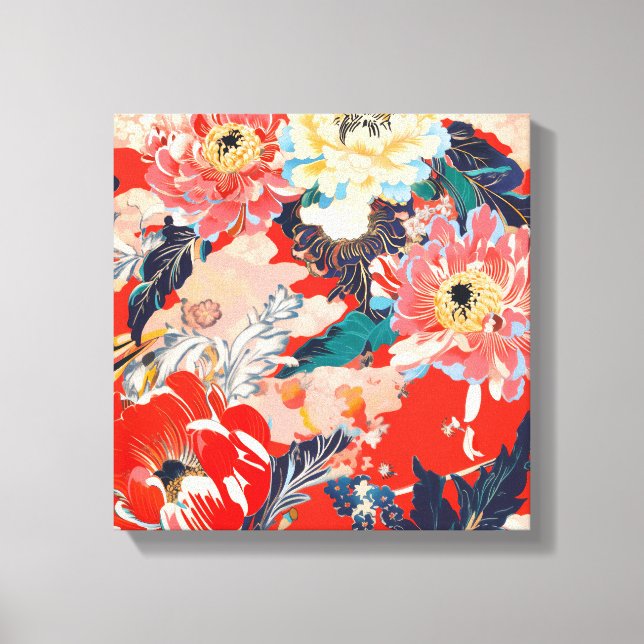 Impressão Em Tela 百花繚乱 Reimagined2 (Frente)