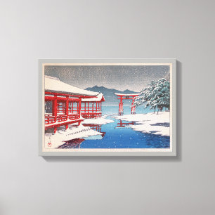 Impressão Em Tela 雪の宮島, santuário de Miyajima na neve, Hasu