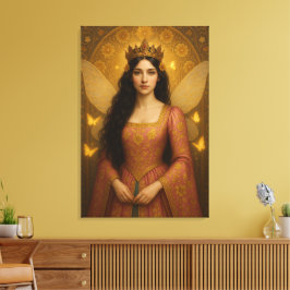 Impressão Em Tela 005_A fairy princess in rose pink.