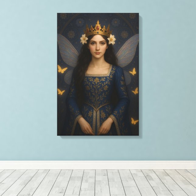 Impressão Em Tela 006_A fairy princess in royal blue. (Insitu(piso de madeira))