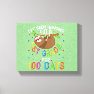 Impressão Em Tela 100.o Dia da Design de Lama Escolar 1rua Grau 100 