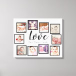 Impressão Em Tela 10 Foto Collage Love Family<br><div class="desc">10 modelos de fotos criados por você,  arte personalizada em parede - Canvas Print de Ricaso - adicione suas próprias fotografias e texto a esta canvas de excelente</div>