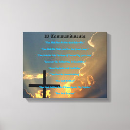 Impressão Em Tela 10 Mandamentos de Arte de Muro