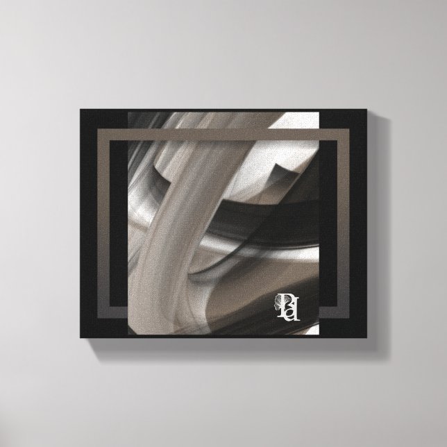 Impressão Em Tela 10x8" Terra’s Tender Whisper Abstract Brown Flower (Frente)