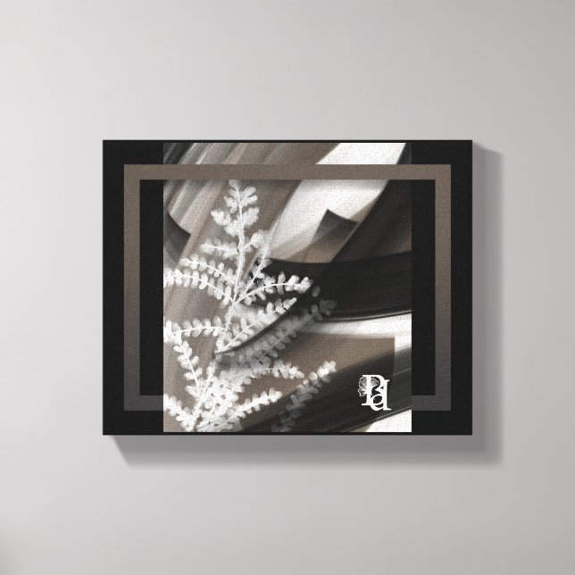 Impressão Em Tela 10x8" Terra’s Tender Whisper Abstract Brown Flower (Frente)