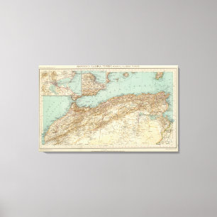 Impressão Em Tela 112 Marrocos, Argélia, Tunísia